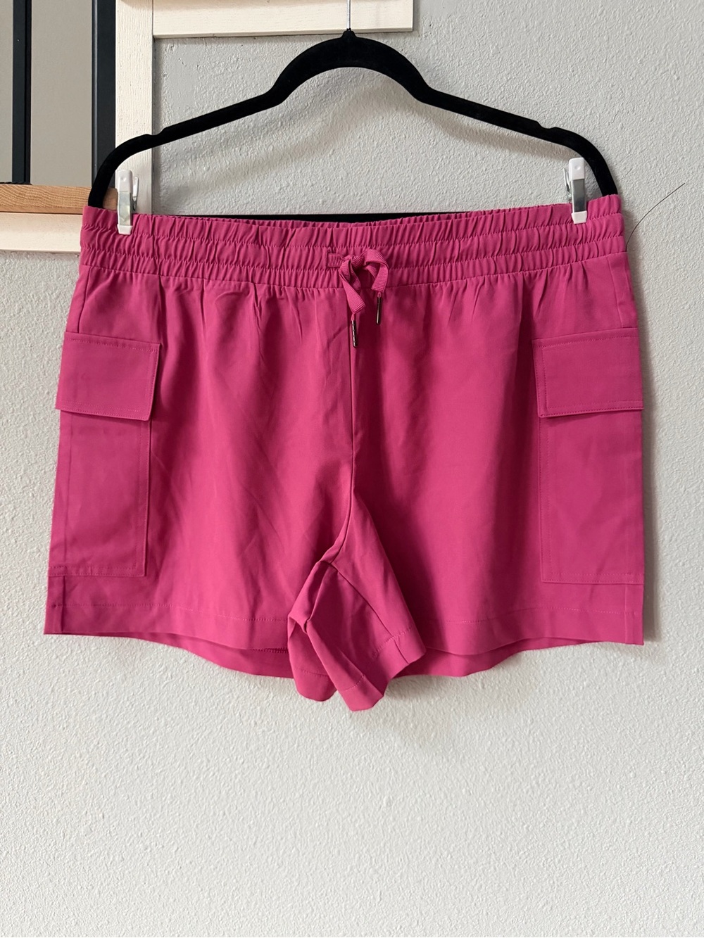 RBX Active Venture Cargo Walking Shorts Berry Pink L Drawstring Like New